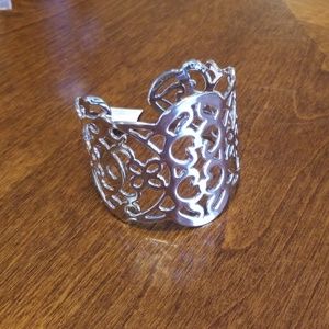 Lia Sophia silver cuff bracelet NWOT
